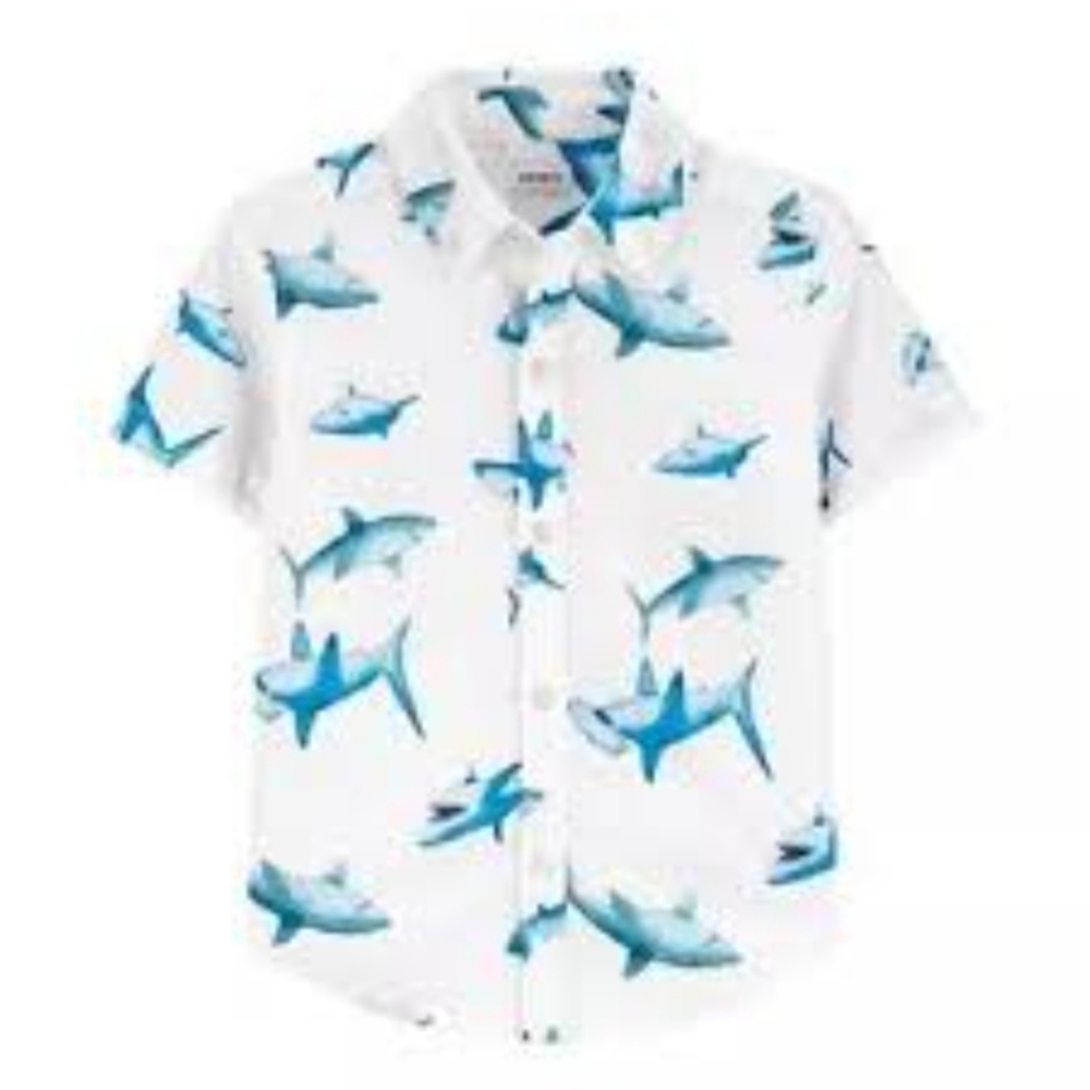 Buttoned Down Shark Shirt - Picture 2 of 7